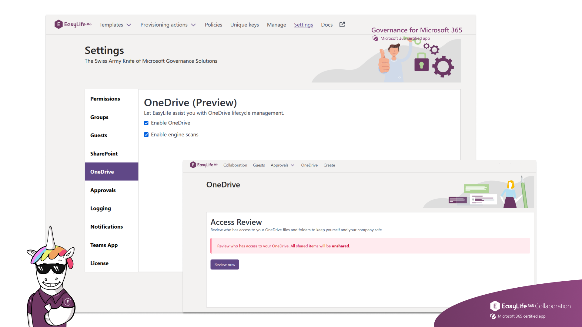 EasyLife 365 Collaboration - OneDrive Access Review
