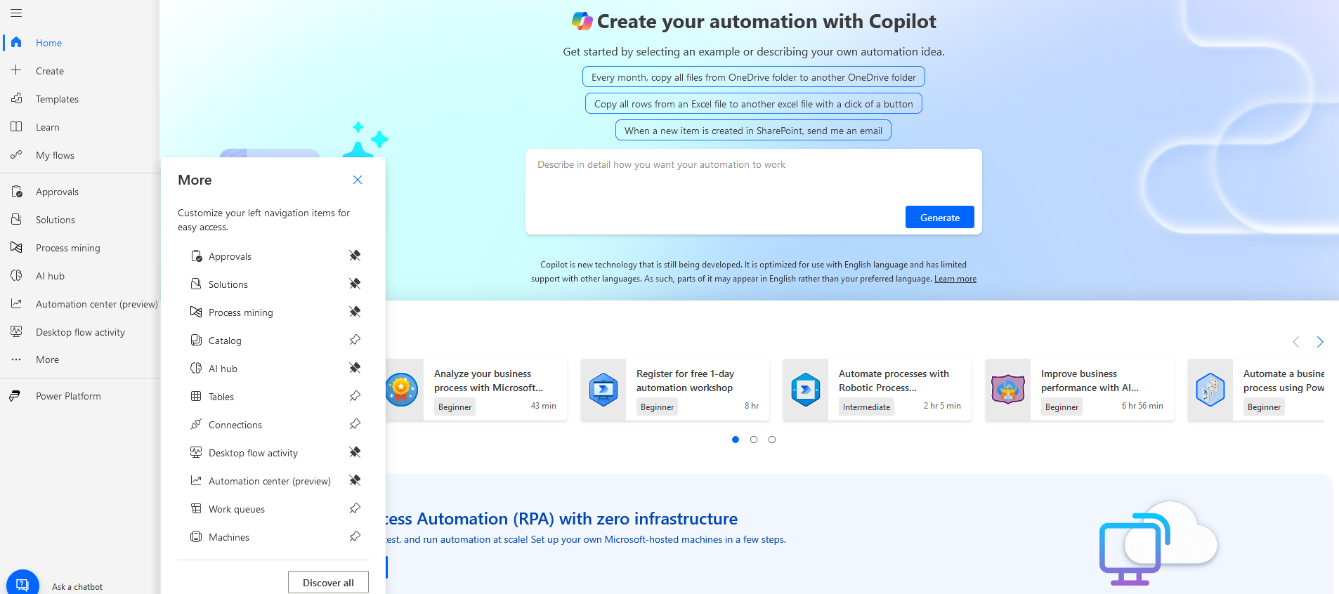 Power automate connections